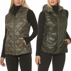 Gerry Women's Reversible Hooded Down Vest (Olive/Camo)